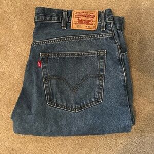 Levi's Men’s 550 Relaxed Jeans Blue Denim 38x32 100% cotton